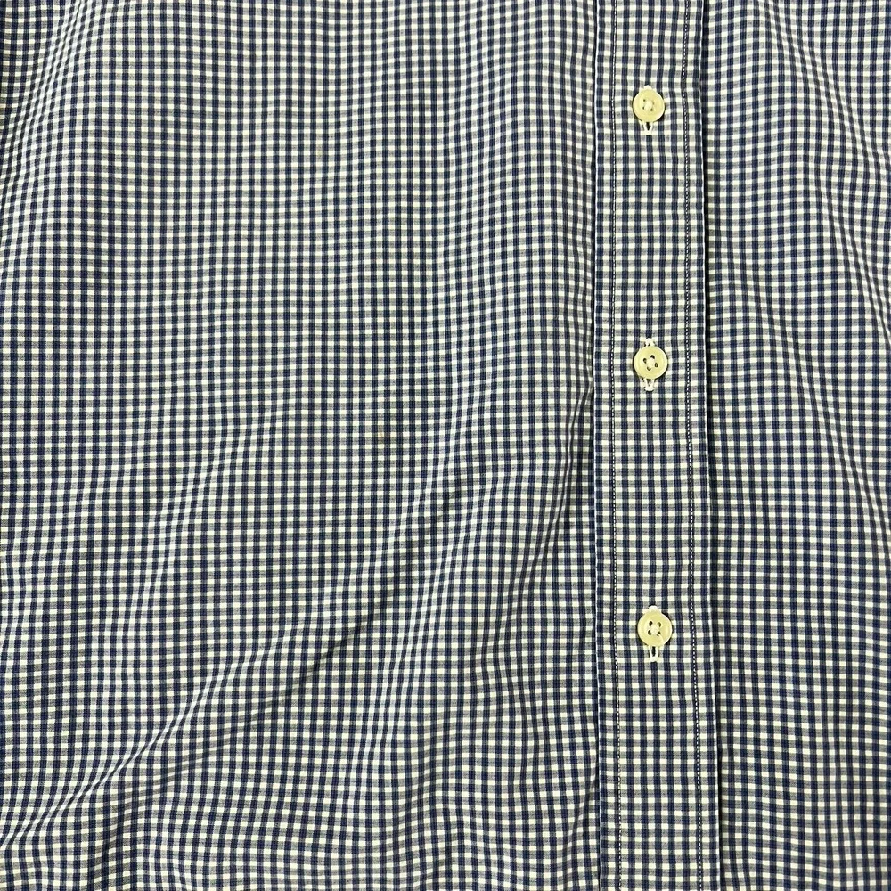 Polo Ralph Lauren Shirt Mens M Blake Fit Blue White Gingham Check Button Up L/S